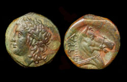 Tyra, Sarmatia, Horse Head Reverse, ca.350-340 BC. Sold!